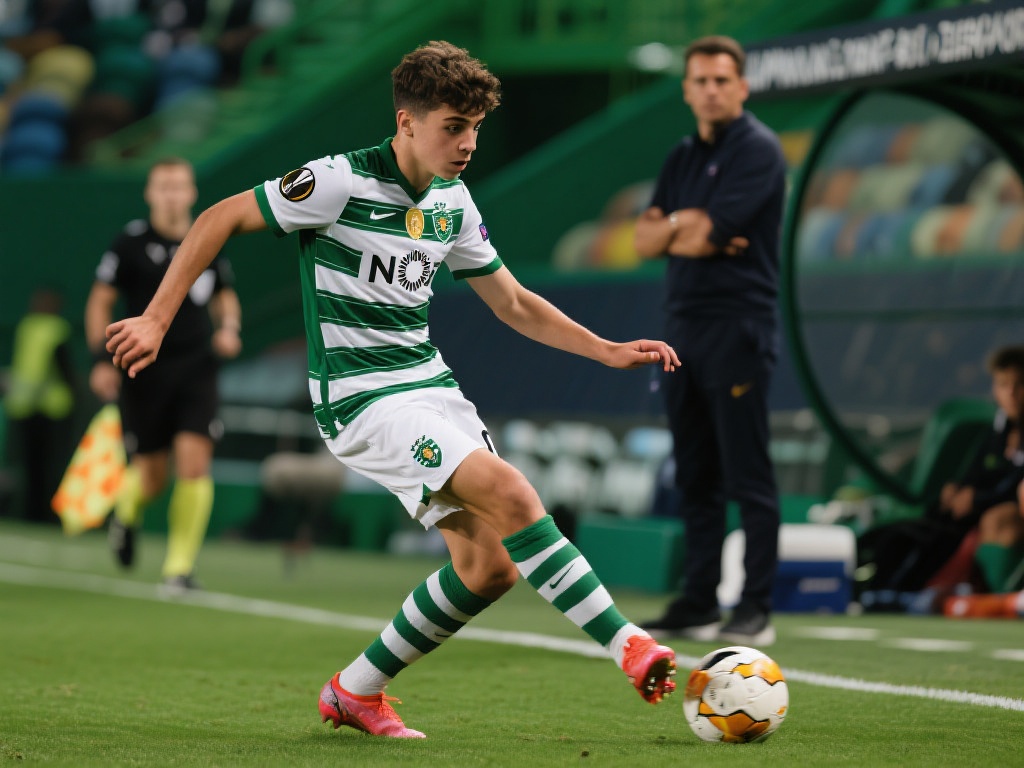 以一位葡萄牙体育的年轻中场球员为例，他在