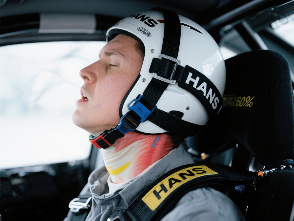 HANS装置：即头部和颈部支撑系统，专门