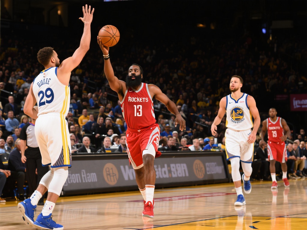 本场比赛，火箭队在勇士主场面对巨大压力，