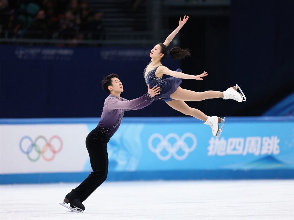 隋文静和韩聪在一次关键比赛中，通过“抛四