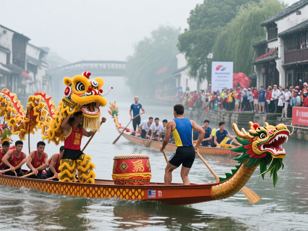 在江南水乡的烟雨朦胧中，传统文化与现代体