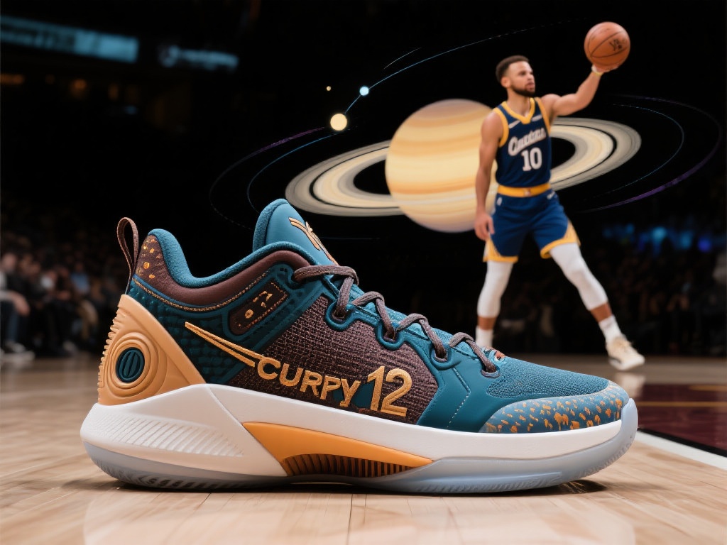 库里穿土星配色Curry12狂砍37分，送出6助攻